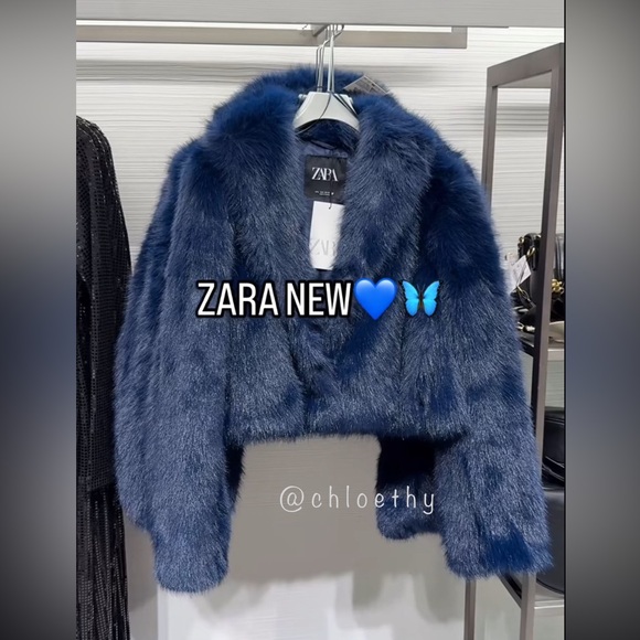 Zara Jackets & Blazers - Zara FAUX FUR SHORT COAT